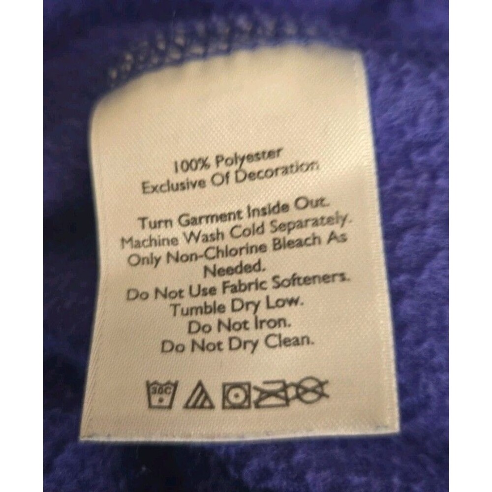 Eddie Bauer Womens 1/4 Zip Fleece Sweatshirt Pullover Blue Purple Extra Small XS - Picture 6 of 7